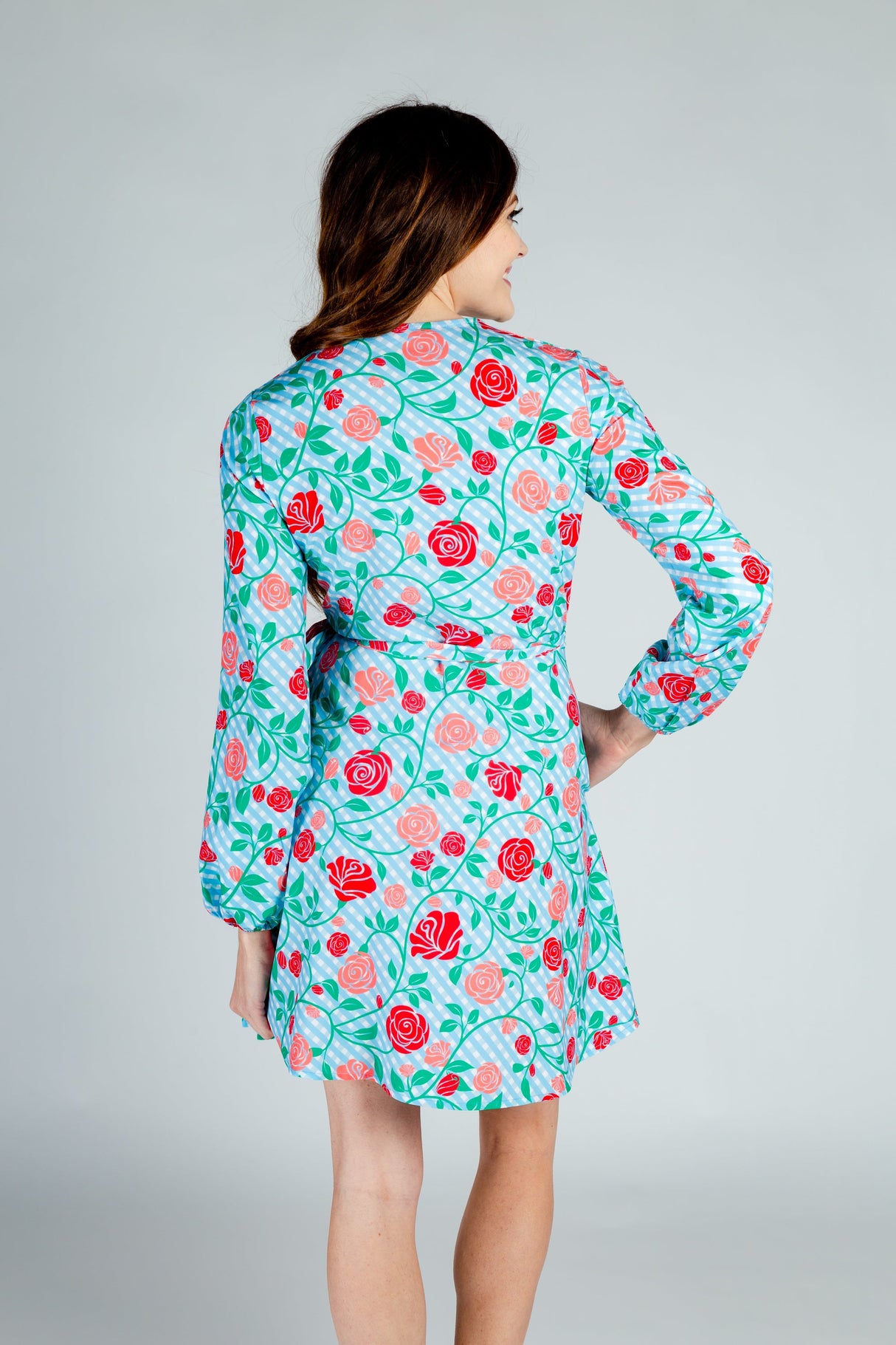 The Kentucky Fried Daily Double | Derby Roses Wrap Dress from Shinesty