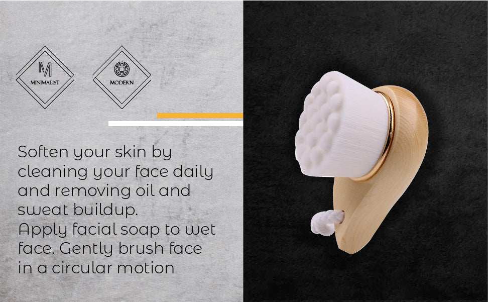 Facial Brush with Bamboo Handle from Choixe