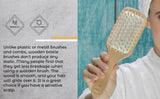 Natural Wooden Detangling Hair Brush from Choixe