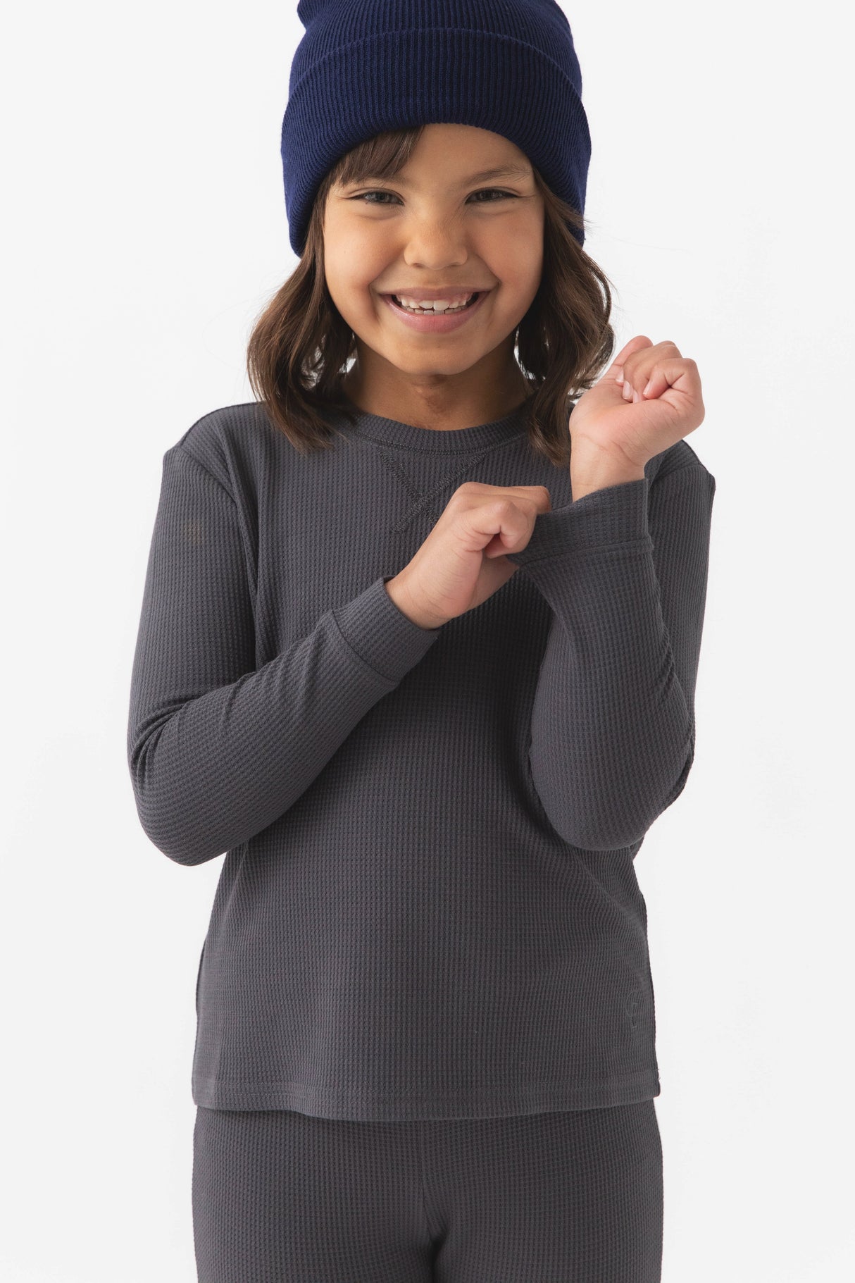 Children's Bamboo Waffle Knit Base Layer Set from Cozy Earth