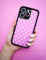 Pink Polka Dots iPhone Case from Wildflower Cases