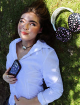Black and Pink Floral iPhone Case from Wildflower Cases