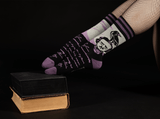 The Raven Poe Crew Socks from FootClothes