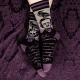 The Raven Poe Crew Socks from FootClothes