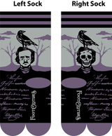 The Raven Poe Crew Socks from FootClothes