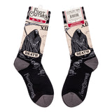 Death Tarot Card Crew Socks from FootClothes