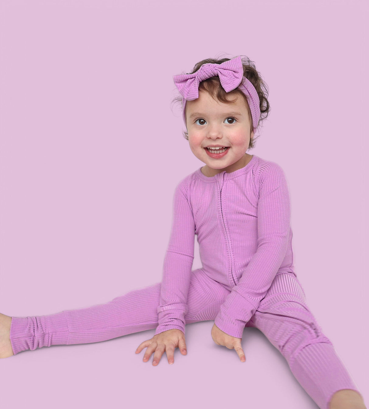 FOREVER LILAC RIB DREAM ROMPER from DREAM BIG LITTLE CO