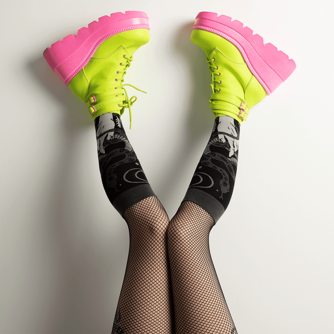 Serpentine Witch Knee Highs from FootClothes