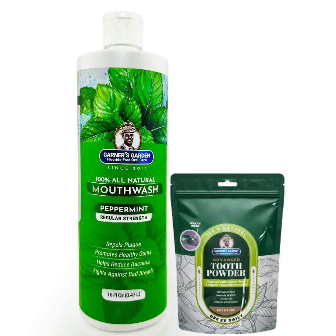 Natural Mouthwash and Tooth Powder | H2O2 | Antibacterial Fluoride-Free from Garner's Garden