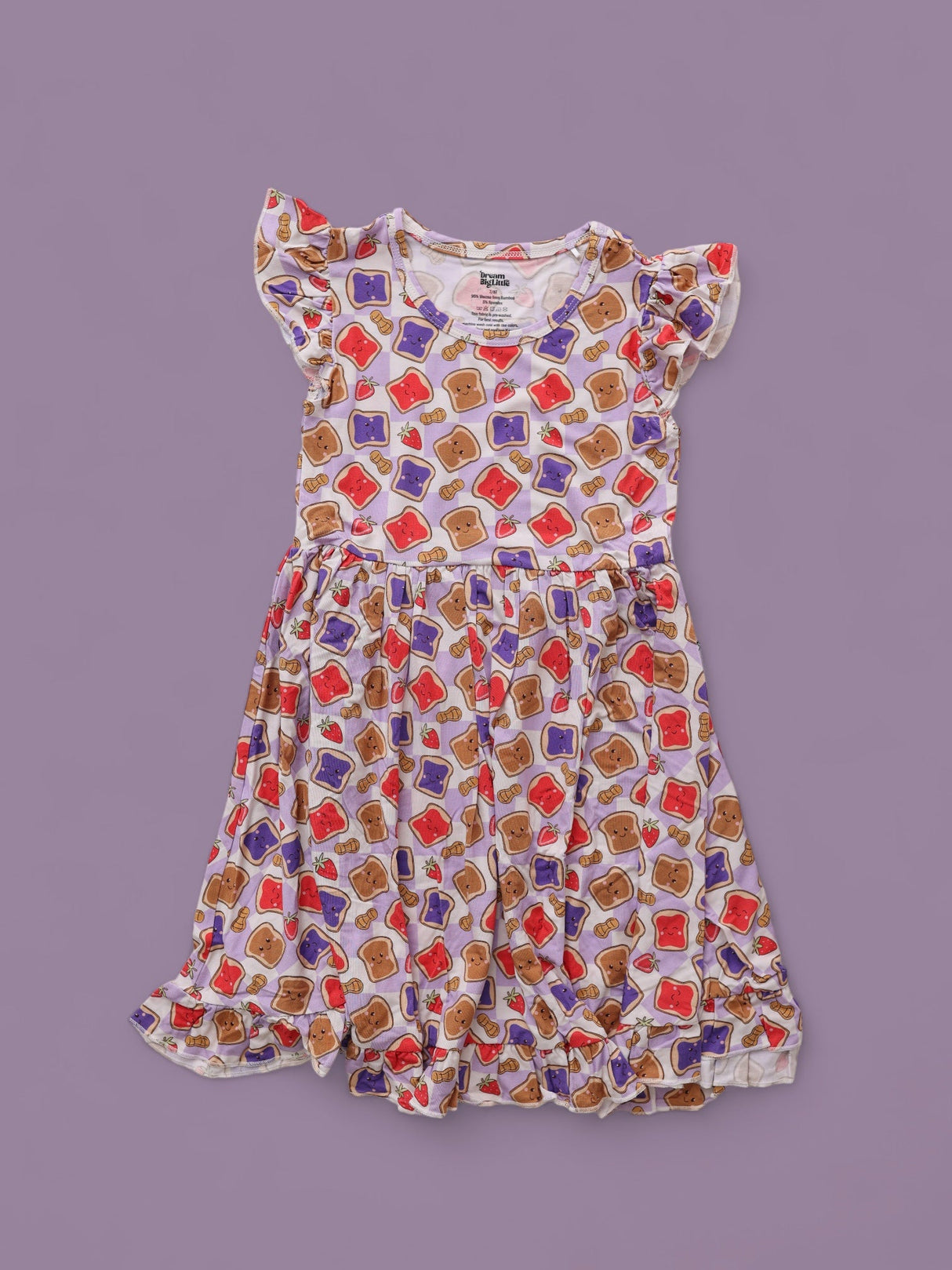 EXCLUSIVE PEANUT BUTTER JELLY TIME DREAM RUFFLE DRESS from DREAM BIG LITTLE CO
