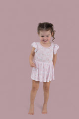 EXCLUSIVE DUCKS AND DAISIES DREAM CAP SLEEVE BODYSUIT DRESS from DREAM BIG LITTLE CO