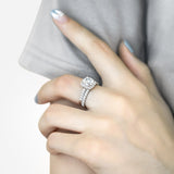 The Victoria - Silver Wedding Ring Set From Vintage Gentlemen