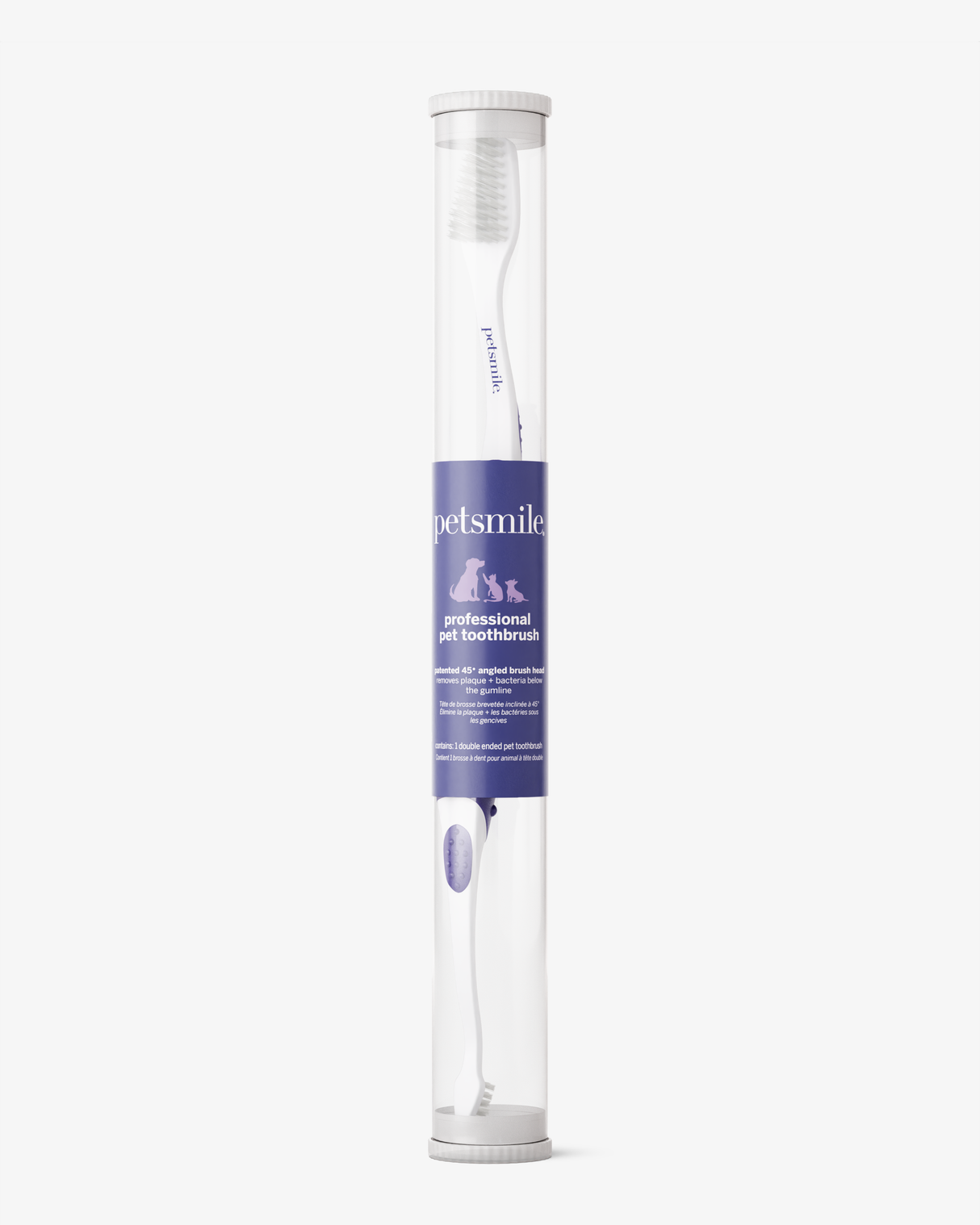 Professional Pet Toothbrush - Patented 45° Dual-Ended Brush Head from petsmile
