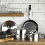 Korkmaz Proline 2Qt Stainless Steel Saucepan with High Profile Lid from Jupiter Gear Home