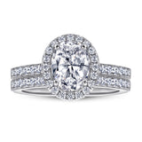 The Ada - Silver Wedding Ring Set From Vintage Gentlemen