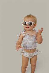 SANDY SHORES DREAM SMOCKED TWO PIECE SWIM SUIT from DREAM BIG LITTLE CO