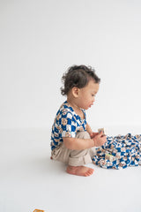 Dream Big Little Co x CoComelon JJ STARRY NIGHT CHECKERS DREAM POCKET TEE from DREAM BIG LITTLE CO