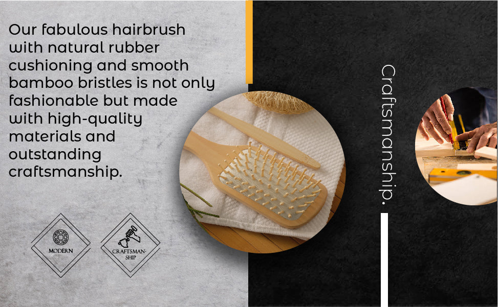 Natural Wooden Detangling Hair Brush from Choixe