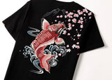 Dancing Fish Embroidery Tee from Niepce Inc