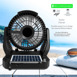 Supersonic Solar-Powered BT Speaker with FM Radio, LED Flashlight & Fan from Jupiter Gear Home