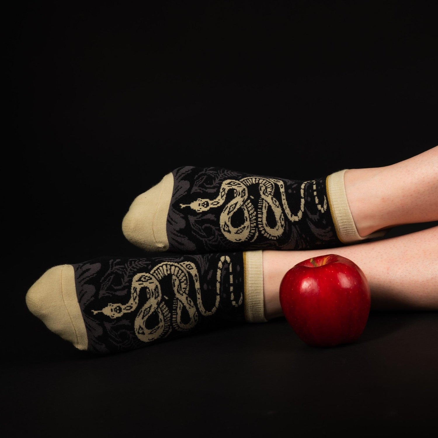 Danger Noodle Snake Ankle Socks from FootClothes