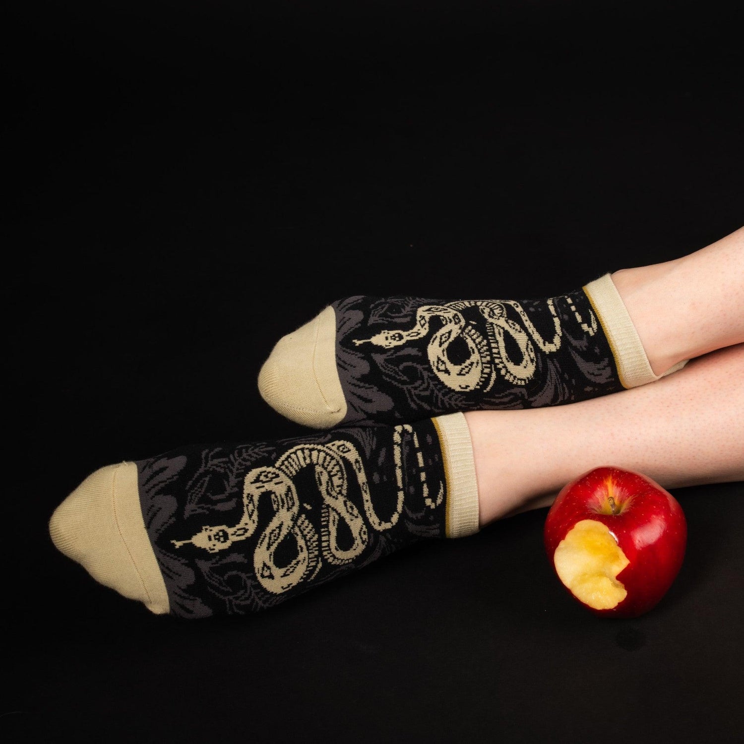 Danger Noodle Snake Ankle Socks from FootClothes