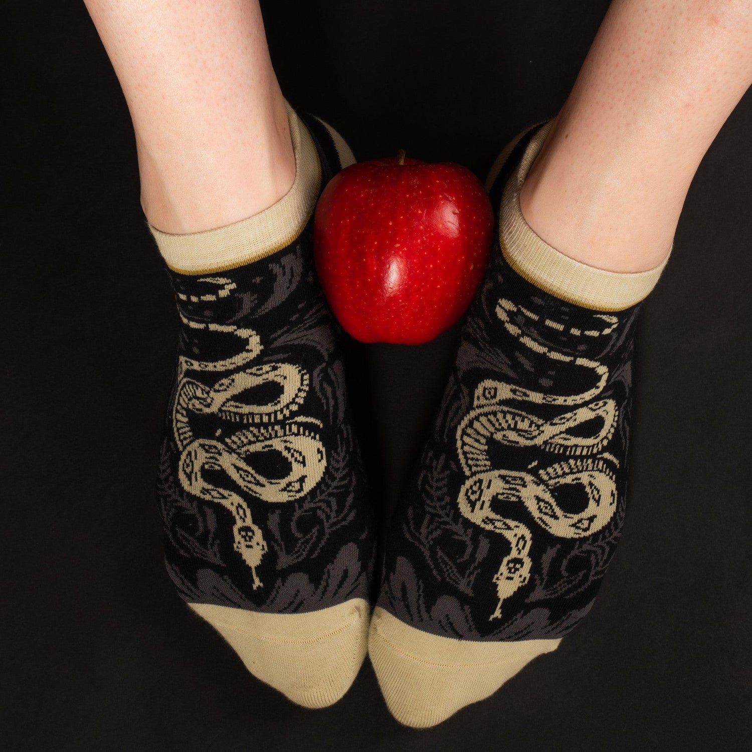 Danger Noodle Snake Ankle Socks from FootClothes