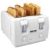 Better Chef Wide Slot 4-Slice Dual Control Toaster from Jupiter Gear Home