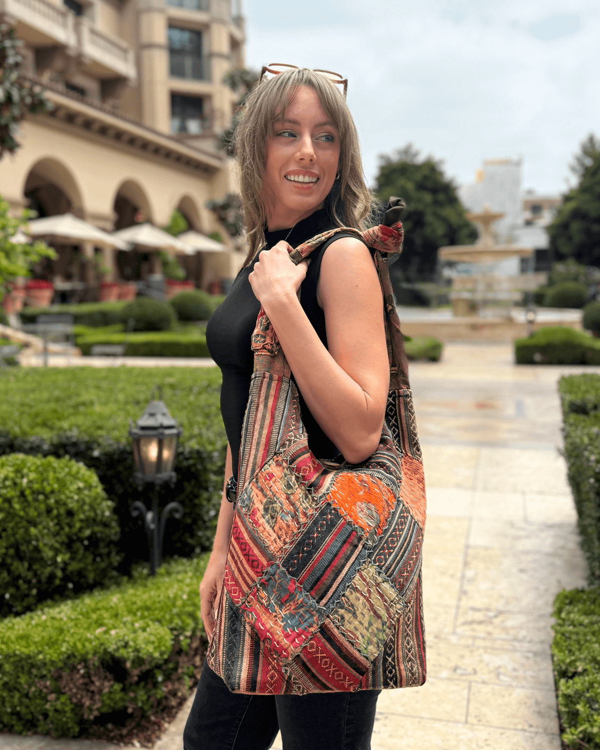 Kathmandu Collection Quilted Patchwork Hobo Bag from Jupiter Gear