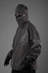 H33 Grey Utility Transformer Hoodie From Niepce Inc