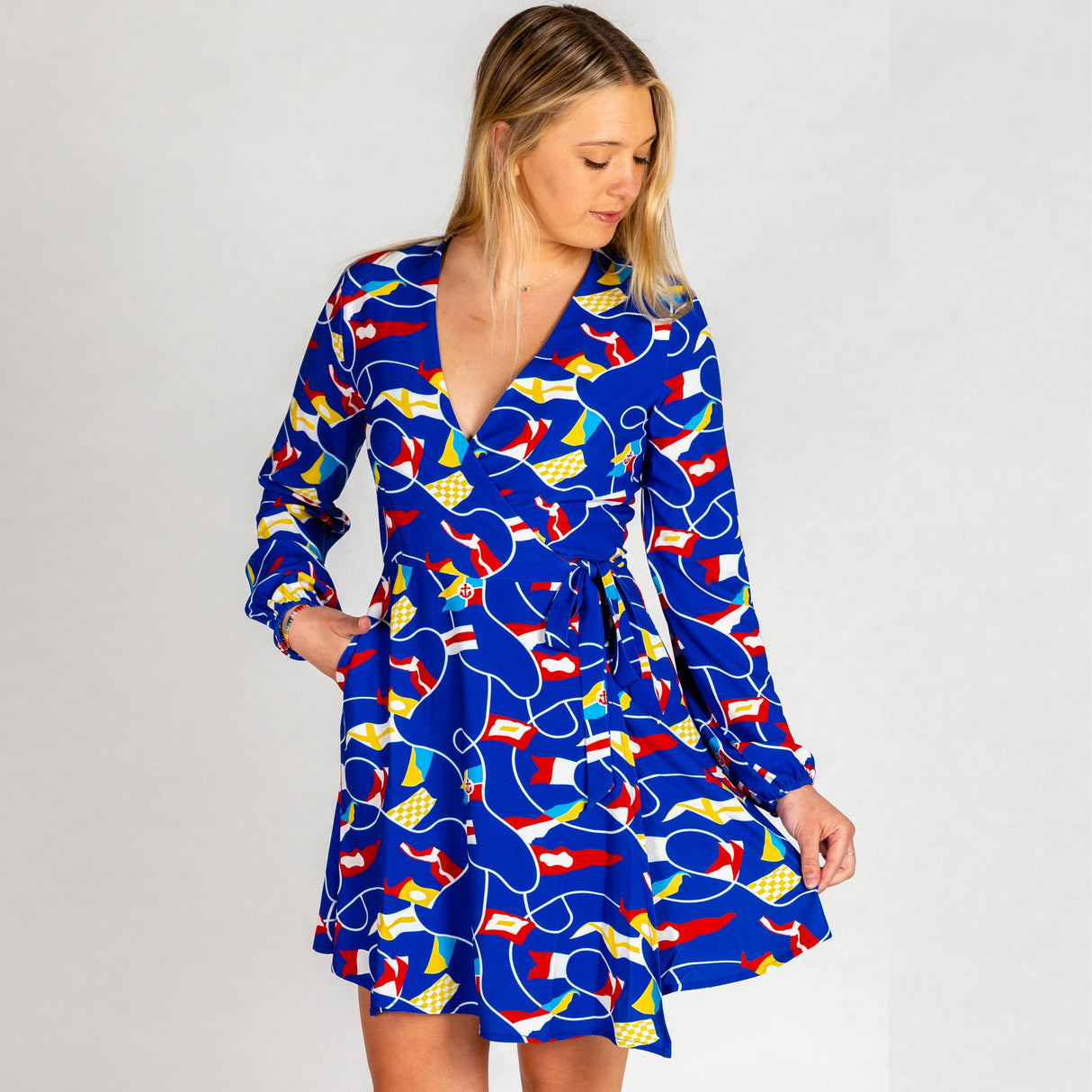 The Nauti Buoy | Nautical Wrap Dress from Shinesty