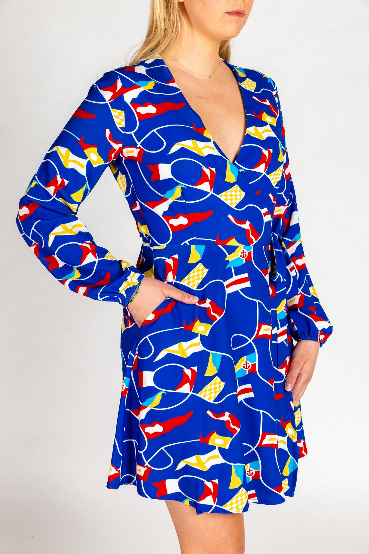 The Nauti Buoy | Nautical Wrap Dress from Shinesty