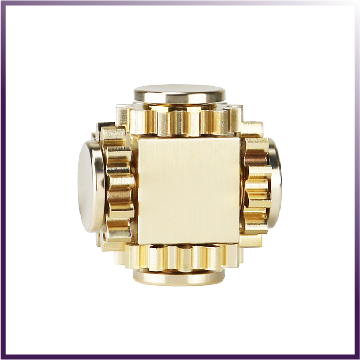 Brass Cube Gears Spinner from eterus