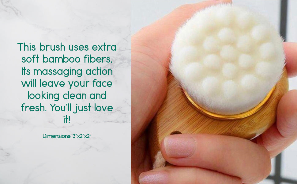 Facial Brush with Bamboo Handle from BeNat