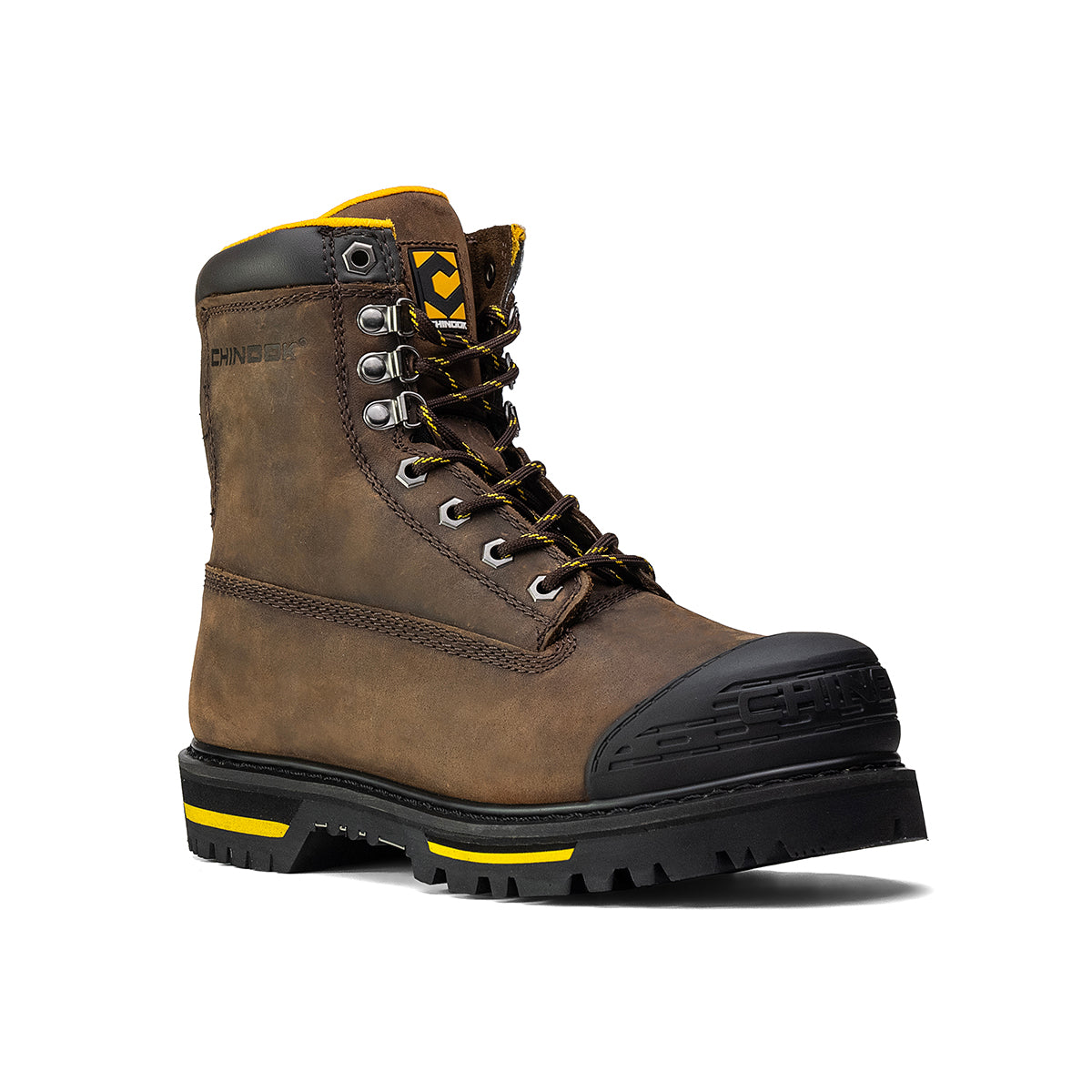 Tarantula 8" Steel Toe Men's Work Boot - Brown From Chinook Footwear
