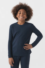 Children's Bamboo Waffle Knit Base Layer Long Sleeve from Cozy Earth