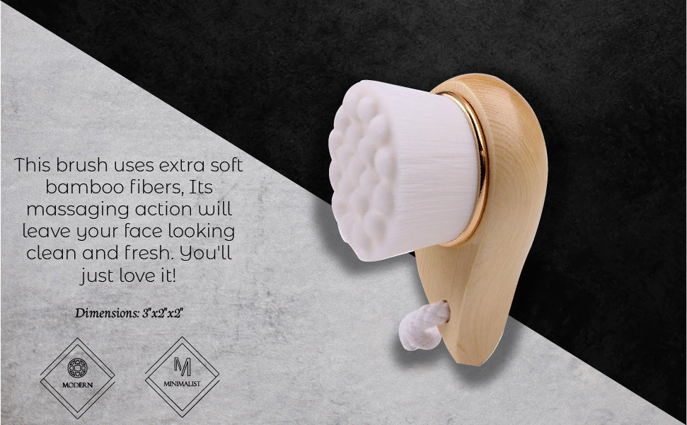 Facial Brush with Bamboo Handle from Choixe