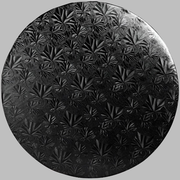 Cake Board - 14" Rd Black Wrap - (Foldunder) from Cake Craft Shoppe, LLC