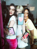Pink Gingham Hearts iPhone Case from Wildflower Cases