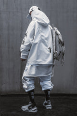 White Atom Bomb Shipment Windbreaker Jacket From Niepce Inc
