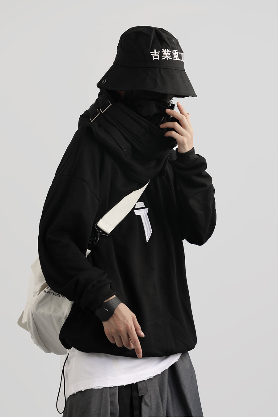Black I-Tech Hoodie from Niepce Inc