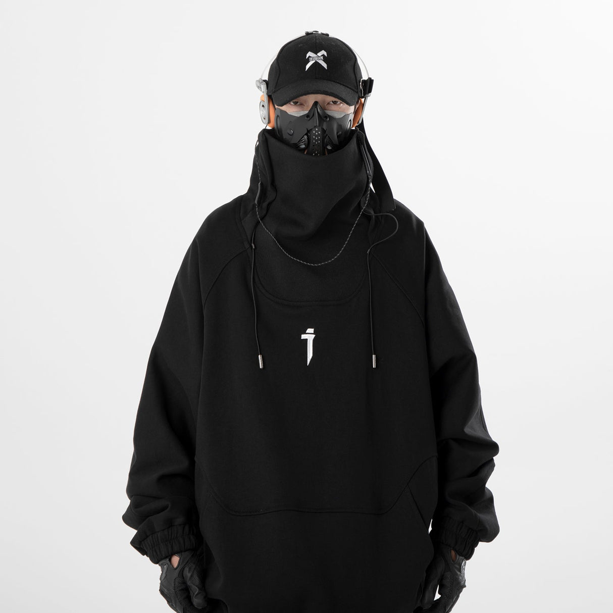 Precision Tactical High Neck Black Sweater