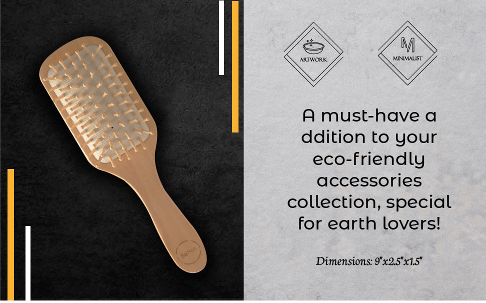 Natural Wooden Detangling Hair Brush from Choixe