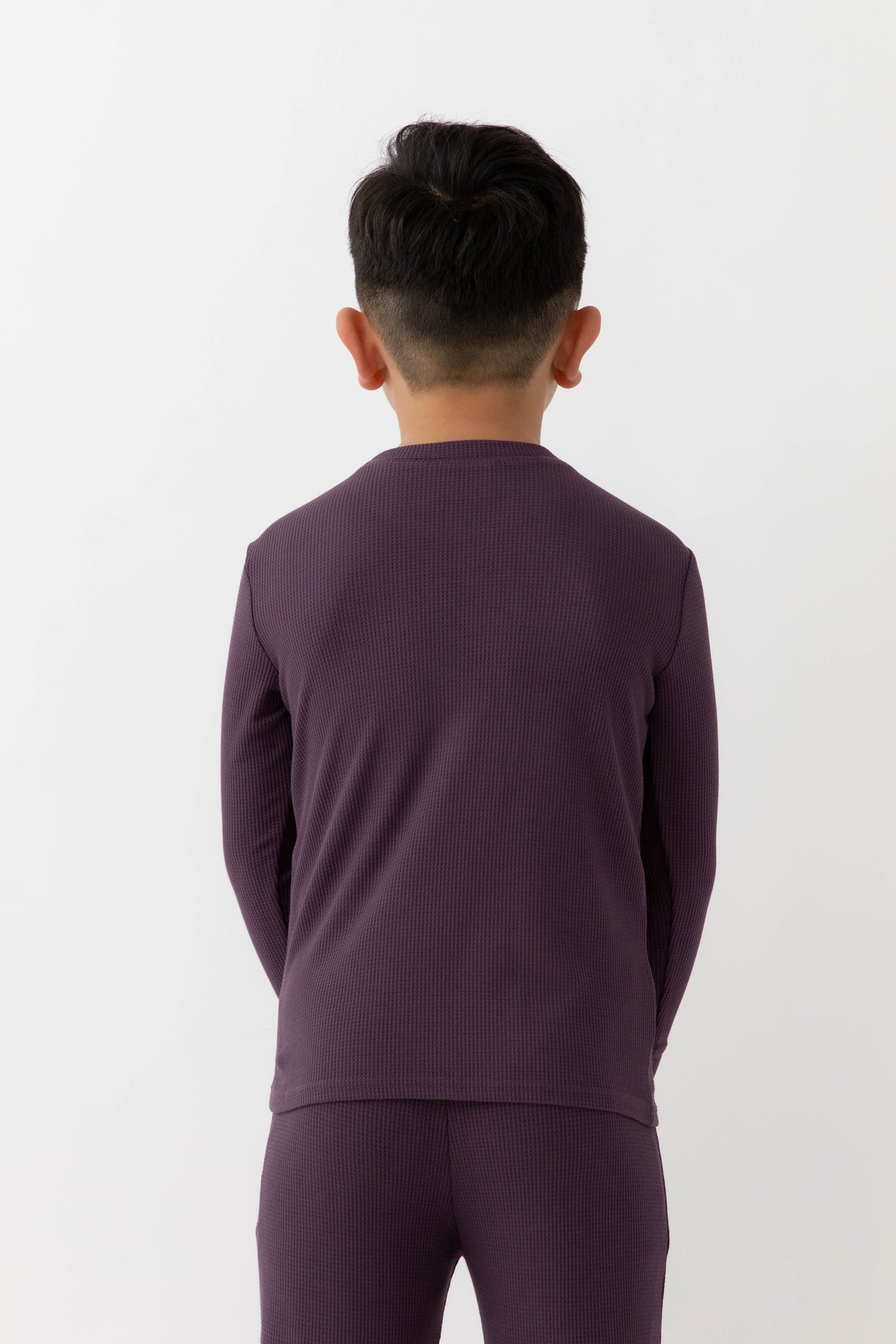 Children's Bamboo Waffle Knit Base Layer Set from Cozy Earth