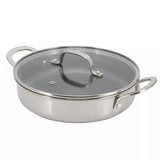 Better Chef 9-Inch 3-Ply Stainless Steel Nonstick Deep Fry Pan with Lid from Jupiter Gear Home