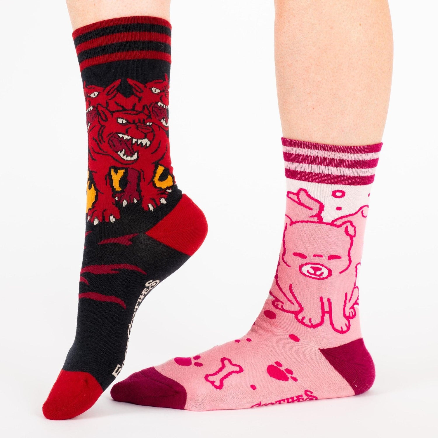 Cute Cerberus Crew Socks from FootClothes