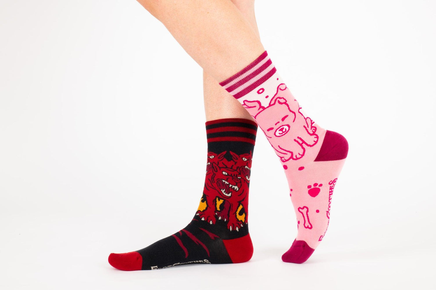 Cute Cerberus Crew Socks from FootClothes