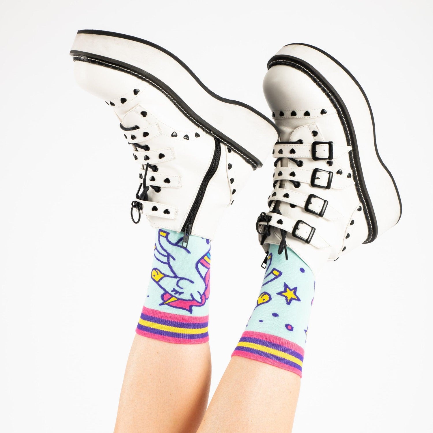 Cute Unicorn Crew Socks from FootClothes