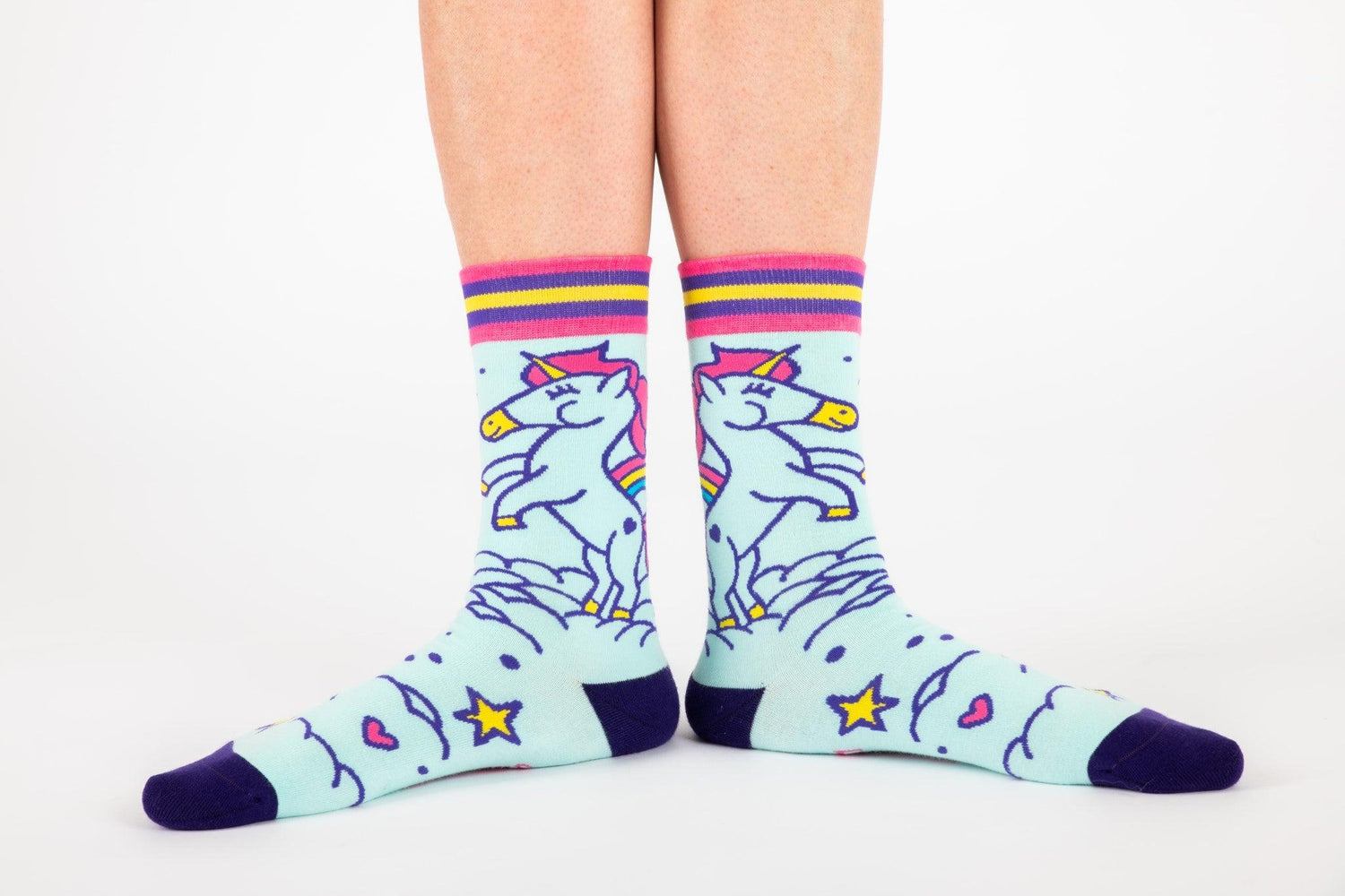 Cute Unicorn Crew Socks from FootClothes