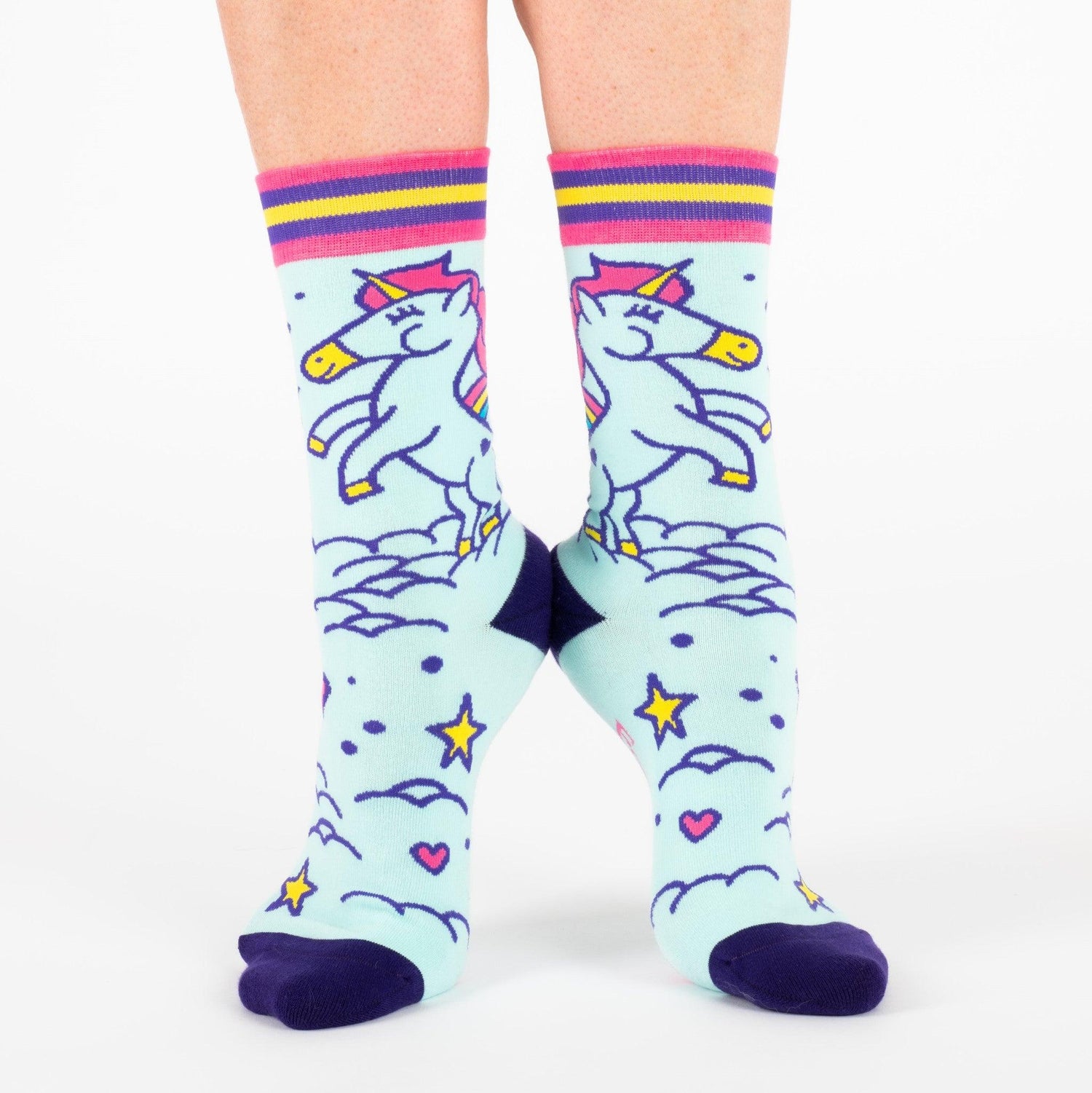 Cute Unicorn Crew Socks from FootClothes